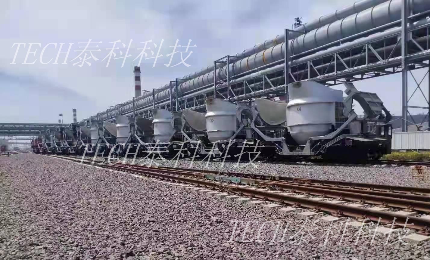 河鋼樂鋼(唐鋼新區)車載液壓式鐵包加蓋